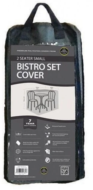Garland Premium 2 Seater Small Bistro Cover - Black 3 Garland Premium 2 Seater Small Bistro Cover - Black