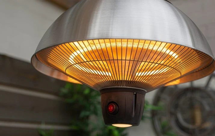 La Hacienda Hanging Mushroom Silver Heater 4 La Hacienda Hanging Mushroom Silver Heater - Image 2