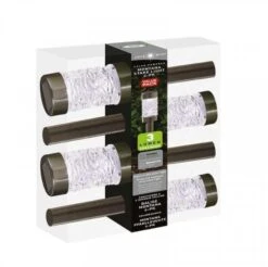 Smart Solar Montana Solar Lights 4 Pack - Stainless Steel -Outdoor Furniture Shop 39353 11963