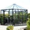 Vitavia Hera 9000 Black Frame Hexagonal Greenhouse -Outdoor Furniture Shop 42138 8501