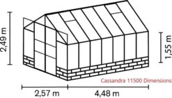 Vitavia Cassandra Dwarf Wall Greenhouse -Outdoor Furniture Shop 42154 8477