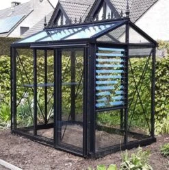 Janssens Helios Urban Victorian 180/25 Tempered Glass Greenhouse 5ft X 8ft