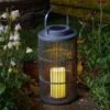 Smart Solar Urbane Lantern Large - Slate -Outdoor Furniture Shop 46189 3667