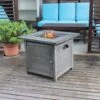 Woodlodge Wembury Grey Gas Fire Pit Table -Outdoor Furniture Shop 46299 3411