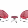 TOBS Garden Bistro Set - Chilli Red