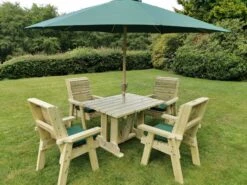 Churnet Valley Ergo 4 Seat Table Set - 4 X Chairs 8 Churnet Valley Ergo 4 Seat Table Set - 4 X Chairs -Outdoor Furniture Shop 46797 2540