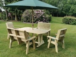 Churnet Valley Ergo 6 Seat Table Set - 2 X Chairs & 2 X Benches 7 Churnet Valley Ergo 6 Seat Table Set - 2 X Chairs & 2 X Benches -Outdoor Furniture Shop 46798 2536