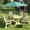 Churnet Valley Ergo 6 Seat Table Set - 6 X Chairs -Outdoor Furniture Shop 46799 2530