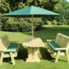 Churnet Valley Ergo 6 Seat Table Set - 3 X Benches