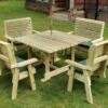 Churnet Valley Ergo 8 Seater Square Set - 4 X Benches 2 Churnet Valley Ergo 8 Seater Square Set - 4 X Benches -Outdoor Furniture Shop 46805 2511