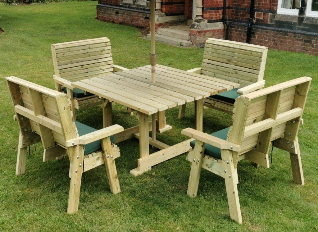 Churnet Valley Ergo 8 Seater Square Set - 4 X Benches 3 Churnet Valley Ergo 8 Seater Square Set - 4 X Benches