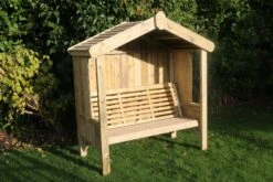 Churnet Valley Cottage Arbour Fully Enclosed 3 Seater -Outdoor Furniture Shop 46807 2509