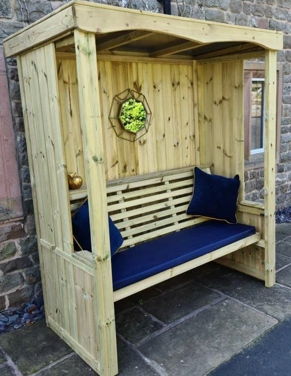 Churnet Valley Four Seasons 3 Seater Arbour 3 Churnet Valley Four Seasons 3 Seater Arbour