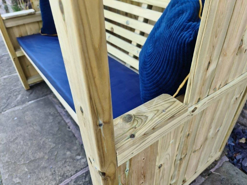 Churnet Valley Four Seasons 3 Seater Arbour 4 Churnet Valley Four Seasons 3 Seater Arbour - Image 2