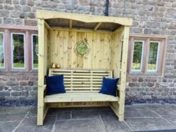 Churnet Valley Four Seasons 3 Seater Arbour 9 Churnet Valley Four Seasons 3 Seater Arbour -Outdoor Furniture Shop 46819 2469