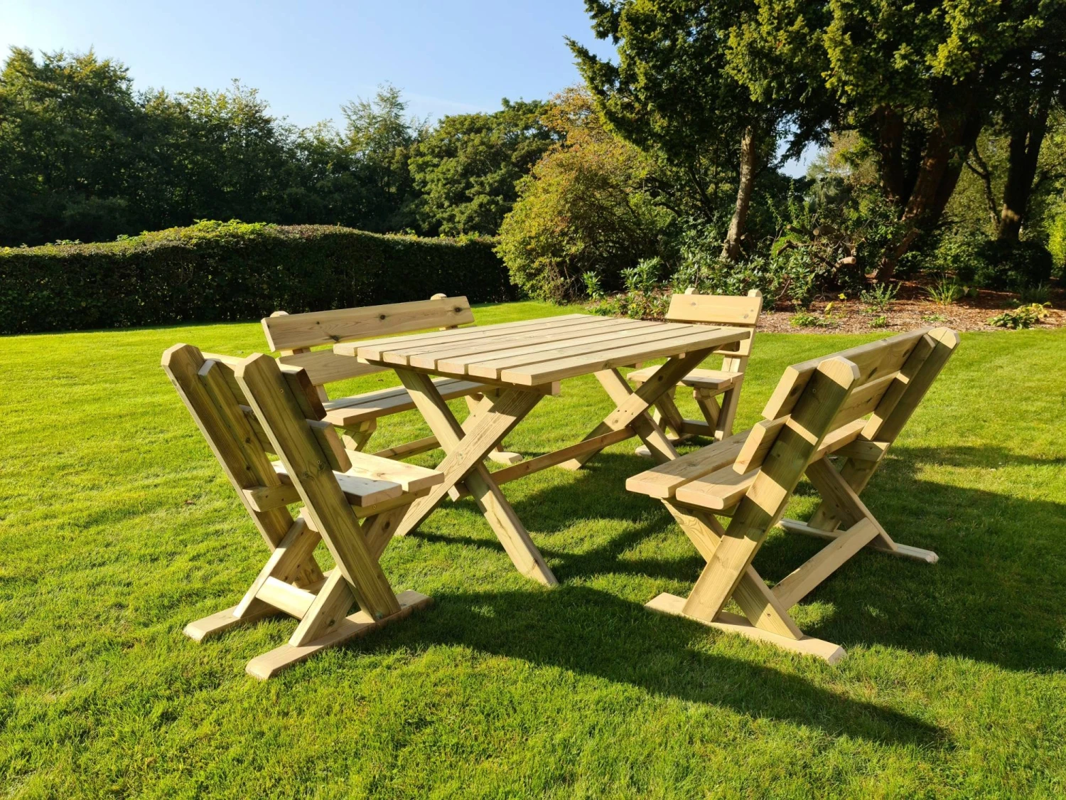 Churnet Valley Ashcombe Table Set 6 Seater 3 Churnet Valley Ashcombe Table Set 6 Seater
