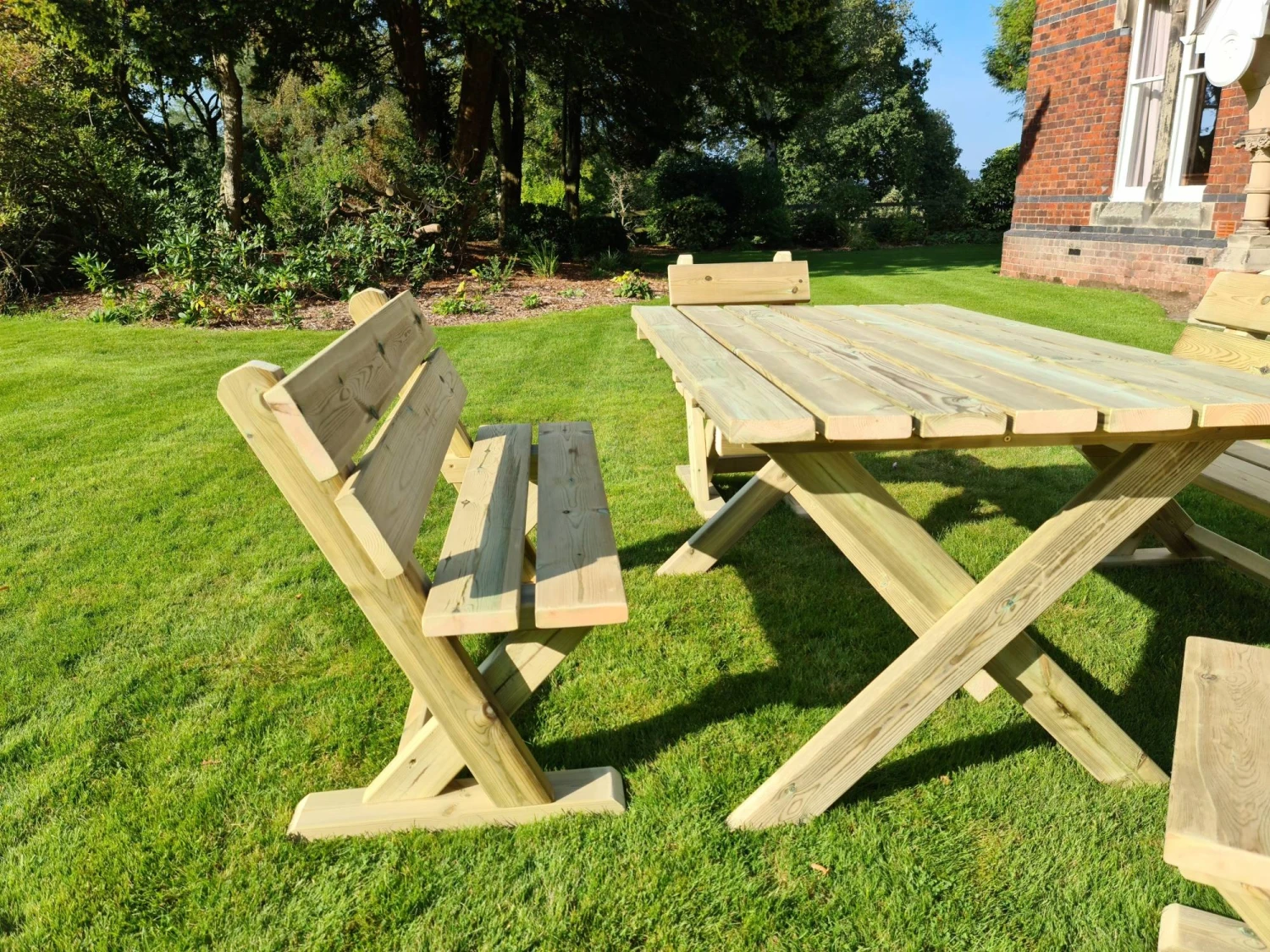 Churnet Valley Ashcombe Table Set 6 Seater 5 Churnet Valley Ashcombe Table Set 6 Seater - Image 3