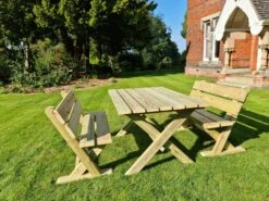 Churnet Valley Ashcombe Table Set 4 Seater -Outdoor Furniture Shop 46842 2382