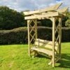Churnet Valley Tokyo Arch 4ft With Ashcombe Bench -Outdoor Furniture Shop 46850 2355