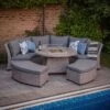 LG Outdoor Oslo Curved Dining Modular Set With Gas Firepit Table -Outdoor Furniture Shop 46951 2283