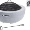 Koopman Rome Fire Bowl MgO With BBQ Rack -Outdoor Furniture Shop 47162 1867