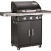 Landmann Rexon MCS Cook 3.1 - 3 Burner Gas Barbecue - Black -Outdoor Furniture Shop 51016 30912