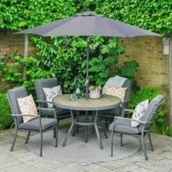 LG Outdoor Monza 4 Seat Set With High Back Armchairs And Parasol 9 LG Outdoor Monza 4 Seat Set With High Back Armchairs And Parasol -Outdoor Furniture Shop 51129 30459
