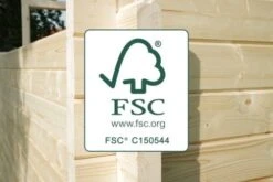 Gardenhouse24 Barrel Sauna LEO With Full Moon Glass FSC Certificate