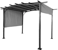 Royalcraft San Remo Pergola Sliding Gazebo 2.75m X 3.66m - Grey