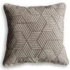 LG Outdoor Grey Striped Cubes 50cm Embroidered Scatter Cushion 1 LG Outdoor Grey Striped Cubes 50cm Embroidered Scatter Cushion -Outdoor Furniture Shop 51933 28204