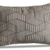 LG Outdoor Grey Striped Cubes 40x60cm Scatter Cushion
