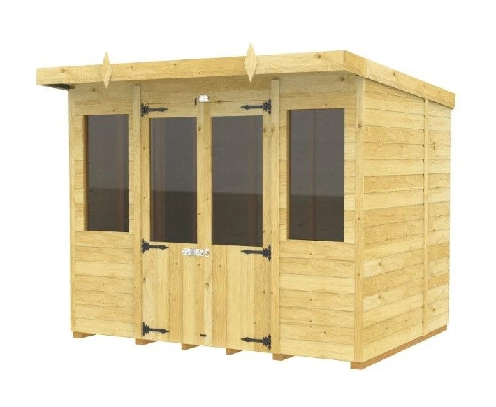 DIY Sheds Pent Summer House 3 DIY Sheds Pent Summer House